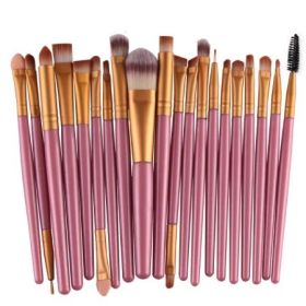 20Pcs Makeup Brushes Set Pink Gold