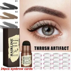 Eyebrow Stamp Stencil Kit. Black