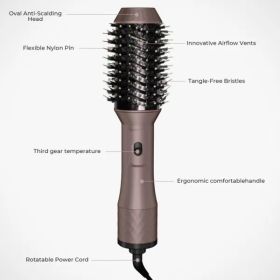 Hair Dryer Brush Blow Dryer Brush in One Brown