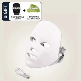 Light Therapy LED Face Mask 7 Color 149 Leds Photon Face Mask For Skin Rejuvenation with Free Gift