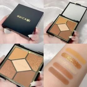 Multi Cube Palette 5 Colors, Eye Shadow Palette for Daily makeup Style 2