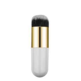 New Fashion Chubby Pier Foundation Brush White Gold