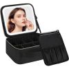 Makeup Bag with LED Mirror, Travel Makeup Case for Women