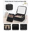Makeup Bag with LED Mirror, Travel Makeup Case for Women
